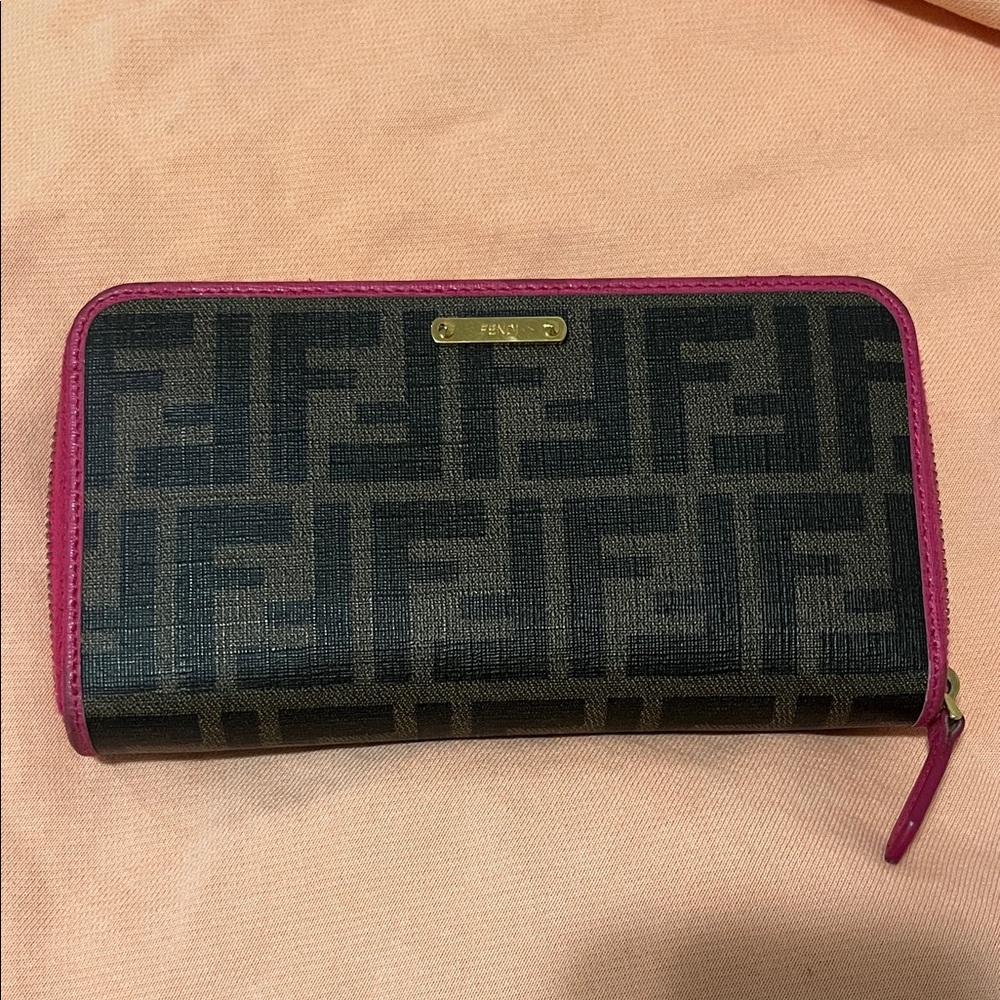 Fendi  Pink Monogram Wallet
